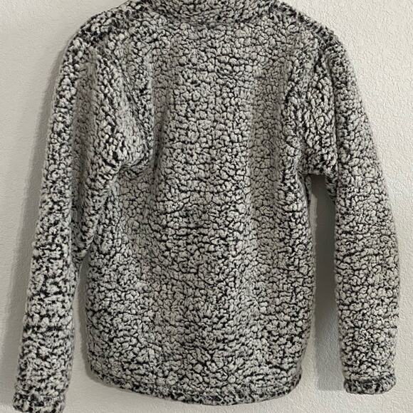 Poshmark Poshfixings Logo teddy fuzzy sherpa pullover grey heathered small - Picture 8 of 8